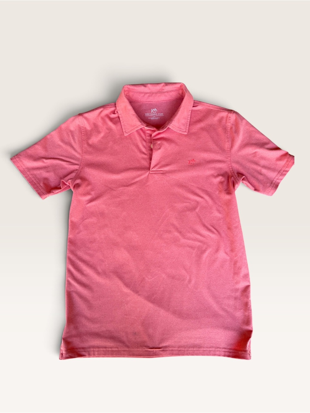 Southern Tide Coral Pink Short-Sleeve Polo for Kids